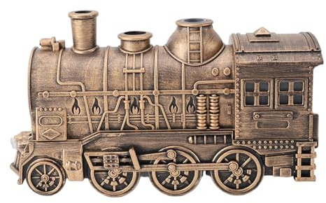 Chiyyak Train Shape Cool Mist Humidifier Dual Outlets 300ml Capacity Quiet Aromatherapy Diffuser Dual Outlets for Bedroom Office Desktop Decoration