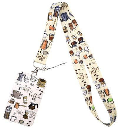 Lanyard da collo con porta tessera, lanyard da collo con porta tessera, per badge identificativo, chiavi, permessi di lavoro, cellulari(B28)