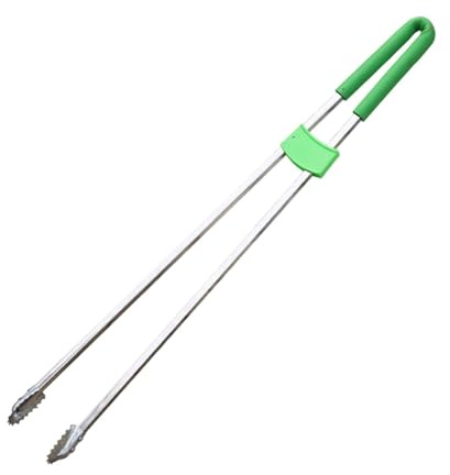 Baoblaze Recogedor de basura, pinzas superiores para recoger basura, herramienta ergonómica para agarrar basura, recogedor de basura para detrás de muebles, Varilla de Acero