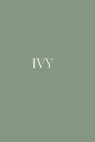 Ivy: Personalized Notebook for Women | 110 Lined Pages | Custom Name Journal | Minimalist Gift Idea