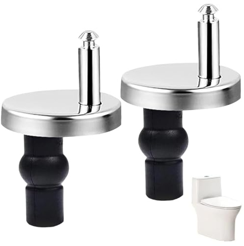 XUZOPIM Tornillos Para Asiento De Inodoro,2 Bisagras Tapa Wc,Fijación De Asientos De Inodoro,Con Goma Tornillos Para Montar Y Fijar La Tapa Del Inodoro