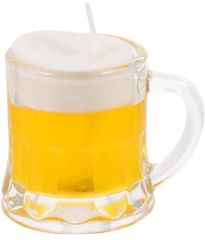 GETAJGHSD Mini Vaso de Cerveza de Cera para Adultos, Vaso Creativo Pequeño para Fiesta y Aromaterapia, Vela Perfumada Durable Adecuada para Regalo y Adorno en Bares y Casas