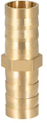 sourcing map Messing Schlauch Anschluss ger. Verbinder Luft Wasser Kraftstoff Boot 12mm