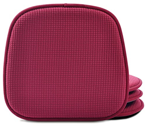 Shinnwa Kitchen Seat Cushions Set of 4, Non Slip Dining Chair Cushions, U-Shaped Indoor Chair Pads, 4 Pack, 15 x 16 Inches, Burgundy