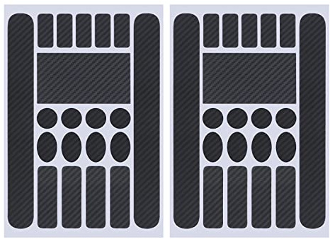 ECSiNG 2PCS Bicycle Frame Protection Stickers Chainstay Chain Protection Sticker for BMX Mountain Bike Road Bike Carbon Fiber Black Cycling Accessories