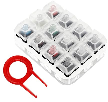 Hemobllo Mechanischer Tastaturtester Mit Acrylsockel Transparenten Tastenkappen Tester Für Tastaturzubehör Schafttester Zum Entnehmen Und Austauschen