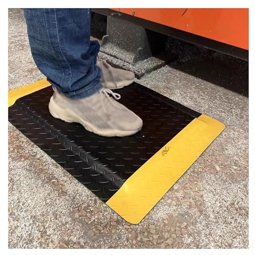 Automobilbau-Werkstatt, antistatische Anti-Ermüdungsmatte, PVC, rutschfest, verschleißfest, hohe Rückprall-Fußmatte, geeignet for Stehpulte, Büros oder Garagenböden ( Color : Style 1 , Size : 120x200c