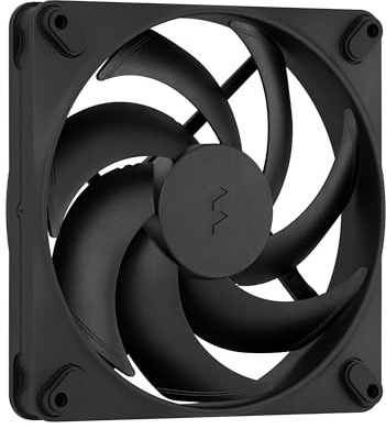 Fractal Design Momentum 14 - Leiser 140 mm Gehäuselüfter mit PWM & FDB | Hochleistungs-Lüfter aus Flüssigkristallpolymer (LCP), Schwarz, ideal für PC-Kühlung mit kraftvollem Luftstrom.
