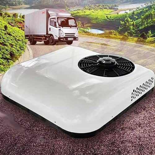 DDZJTPP Climatiseur De Camping-Car, 12v/24v Climatiseur De Toit De Camping-Car pour Camions, Camping-Cars Et Caravanes, Froid Seul, pour Un Voyage Confortable dans Les Remorques Et Les,White-12V