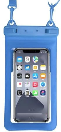 XFYESL Tauchtasche wasserdichte Telefon Fall Schwimmen Taschen wasserdichte Tasche Handy Tasche PV Abdeckung wasserdichte Gepäcktasche(Blue)
