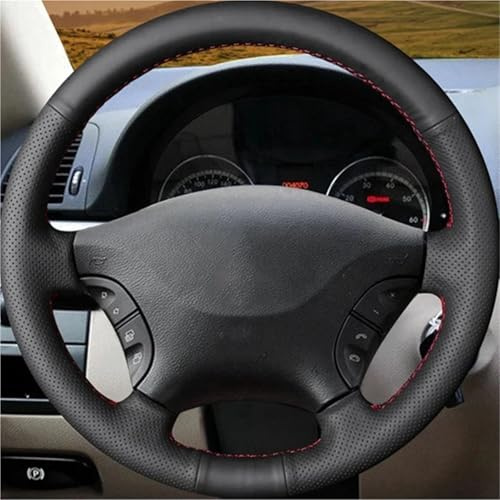 Funda Volante Coche Para Mercedes Para Benz Para Viano W639 Para Vito 2003-2014 Para Sprinter 2006-2013 Cubierta Trenzada Para Volante Coche Accesorios Para Coche Funda De Volante(Hilo negro)