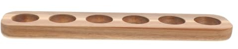 Contenitore per Uova in Legno 6 Scomparti, Semplice ed Elegante | Superficie Liscia, senza Sbavature, Struttura Poco Deformabile, Aiuta a Evitare Rotture Accidentali, per Tavolo