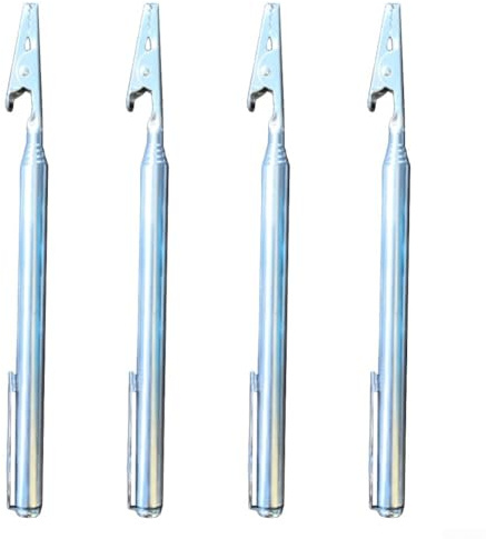 Lot de 4 Pinces Télescopiques en Métal pour Fils Outils pour Réparation Maison Travail Voiture Barbecue