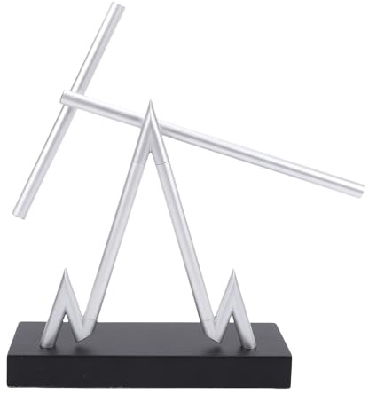 Fockety Perpetuum Mobile, Schwingende Stöcke, Kinetische Skulptur, Metallpendel, Ornament, Kinetische Energieskulptur für Heimbüro-Kunstdekoration