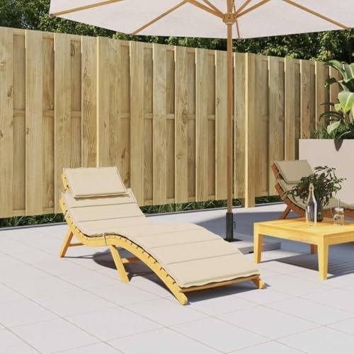 Generisch Sonnenliegen-Auflage Beige 186x58x4 cm Oxford-Gewebe,Heim & Garten,Dekoration,Sitzpolster,314161