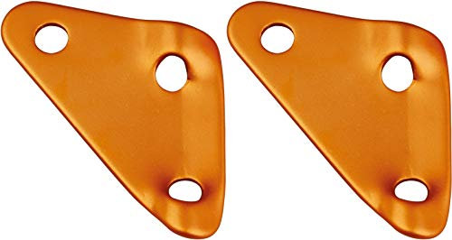 AceCamp 2 x Dreilochspanner, Zeltleinenspanner, Zeltzubehör, Alu-Spanner, Seilspanner, 20 Stück, Doppelpack Orange, 91179