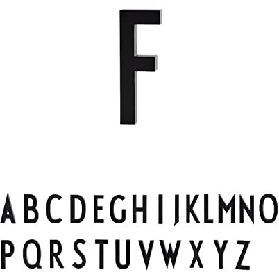 Design Letters Lettere di casa galleggianti (A-Z) | numeri civici in alluminio | numeri di porta moderni neri | Cartelli domestici da 50 mm progettati in Danimarca | Alfabeto per strada, casa