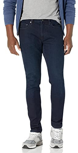 Amazon Essentials Jeans Elasticizzati Skinny - colori fuori produzione Uomo, Blu Sovratinto, 32W / 30L