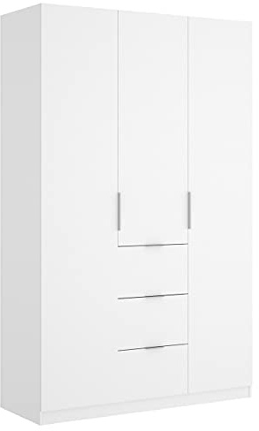 DEKIT GRUPO RIMOBEL Armario ropero 3 Puertas + 3 cajones, 135x204x52 cm