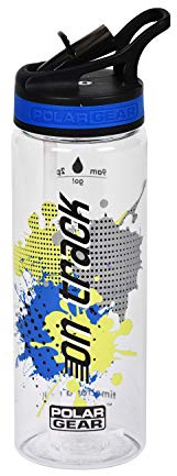 Polar Gear Water Tracker Drinks Bottle, tritan, Blue, 600ml