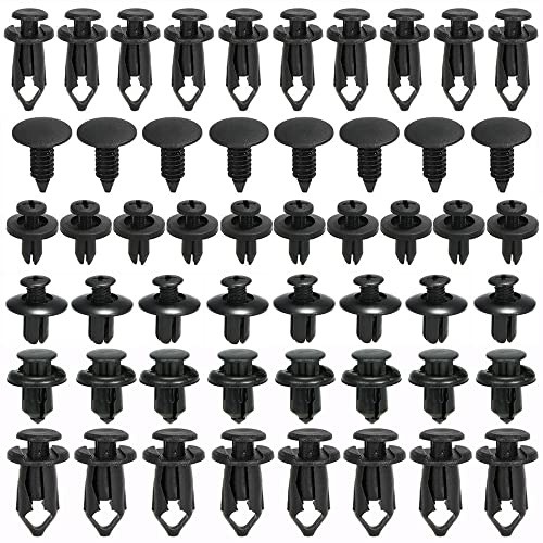 Befestigung Clips 190 Stücke Auto Stoßstangen Türverkleidung Klammern Stoßstangen Zierleisten Befestigungclips Set Fender Stoßfänger mit Kunststoff Nieten ​Universal Clips Spreiznieten Kunststoff