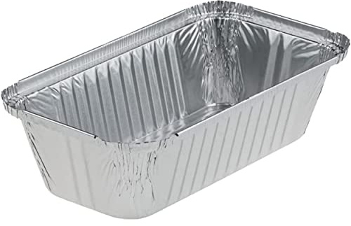Barquette Aluminium avec Couvercle Cartonné 930ml, Lot de 100 Pcs, Barquette Alimentaire Jetable Adapté pour Cuisson Four, Barbecue, Congelation, Conservation
