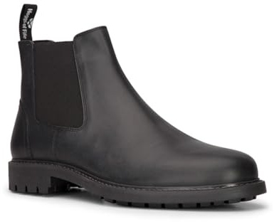 Hoggs of Fife Banff Chelsea Boot/Mens Dealer Boots Full Grain Leather, Breathable Slip on Design (Black Size 45)
