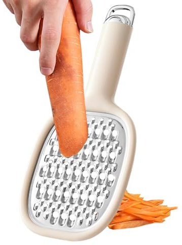 Lnhgh Râpe à fromage professionnelle, râpe à zesteur de citron avec poignée, Râpe à fromage et carottes sûre, Petites râpes et trancheuses manuelles, outil de cuisine efficace pour râper r dement et