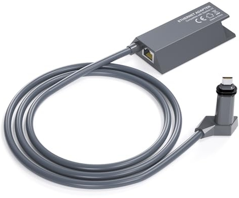 Ethernet Adapter for Starlink Standard Actuated Gen 2, Star Link Adapter Ethernet Gen 2 for Wired External Network Fast & Stable Connection, Supports up to 1 Gbps speeds. Grey
