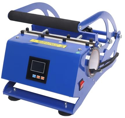 6-in-1 Becherpressmaschine 500W Heißpresse, Tassenpresse Maschine Hitzepresse Maschine Transferpresse DIY Keramik Glas, Digitaler Bildschirm mit Tastenbedienung