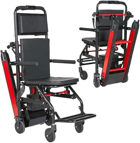 Carrello Elettrico Pieghevole Carrello elettrico a mano Carrello a mano Saliscale elettrico, Saliscale elettrico cingolato, Montascale, Sedia a rotelle per salire le scale, Carico sicuro 165~/