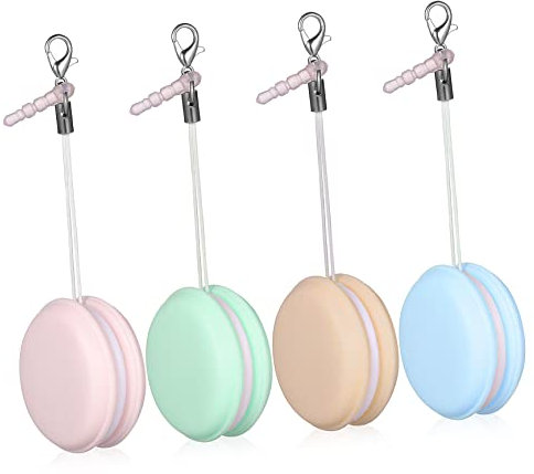 Uonlytech Lingettes Créatives Pour Écran De Macaron, Lot De 4 Pendentifs, Adaptées Pour Nettoyage D’écrans Électroniques Et Accessoires Mobiles