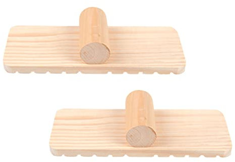 JUMPLAWN 2stücke Zwei Holzplattformen Für Hamster Natürliche Spielzeug-brücke Für Kleintiere Unterhaltsame Kletter Beschäftigungsstrategie Zahnfutterspielzeug Für Gesunde Nagetiere