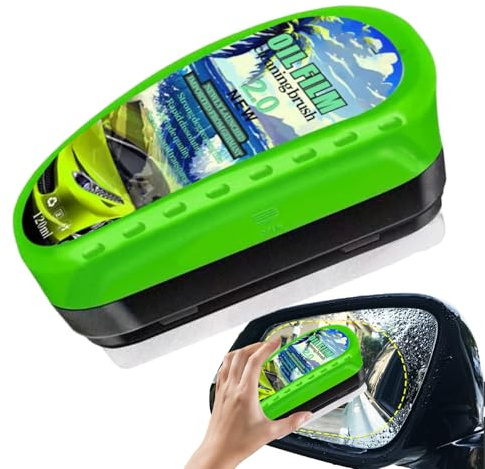 Limpiador de Grasa y Residuos de Parabrisas | Cepillo Automotriz Para Limpieza De Película De Aceite Para Ventana | Accesorio de Larga Duración para Scooters Camionetas Furgonetas SUV Turismos