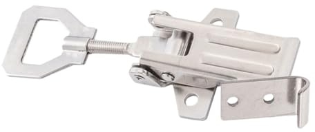 FIXOSHEE Morsello Ginocchiera in Acciaio Inossidabile Meccanismo Regolabile e Bloccaggio Orizzontale per Serraggio Sicuro di Casse e Contenitori in Ambienti Industriali