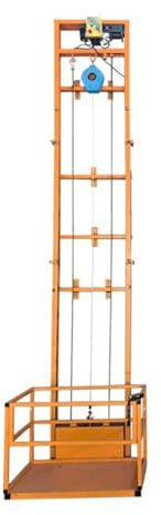 Fabrik Kompakt design liten lasthiss, platsbesparande, lämplig for hantering mellan golv och lager Lager