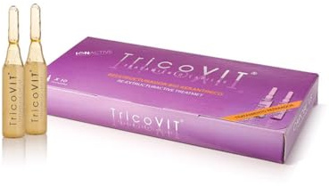 TricoVIT – Ampollas Keratina para Cabello Seco y Dañado, Tratamiento Capilar, Efecto Alisado y Antiencrespamiento, Hidrata el Cabello, 10 X 10 ml