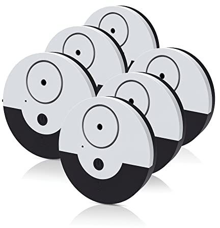 CATSONIC Premium Window Alarm Device Set - Extra Loud 130dB Alarm & Vibration Sensors - Universal Compatibility & Easy Installation - Great for Home, Office & RV Security (6 Set Black)