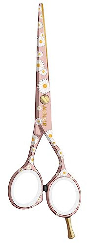 JAGUAR Haarschere JaguART SWEET DAISY 5.5 | Friseurschere im Offset-Design | antiallergene, resistente High-Tech-Beschichtung in Fotoqualität | Made in Germany