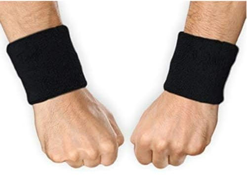 Tough Headwear Bracelet Homme Enfant Sport - Bande Poignet Musculation Anti Transpiration pour Basketball Tennis - Bandeau Eponge Accessoires pour Fitness et Musculation