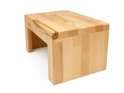 Fußbank Hocker Sitzbank Tritthocker Schemel Bank aus Massivholz Buche | Massivholz Buche
