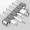 AHASTYLE Kabelhalter Kabel Organizer mit 5 Steckplätzen Kabelmanagement Schreibtisch Kabelclip Organisation für Büro Zuhause und Auto USB-Kabel/Netzkabel/Draht (Grau)