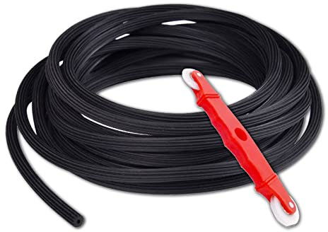 Werkzeug Einzieher Einroller Kedergummi aus Kunststoff PVC Ersatzteil Zubehör für Fenster Türdichtung - Breite 5.0mm, Länge 30m