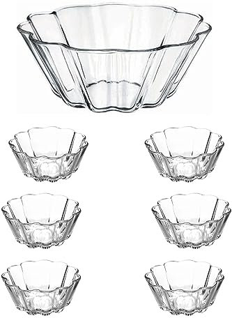 Orgingift - Juego de 6 cuencos de cristal de 140 ml, cuencos de postre para aperitivos, tazón de postre, taza de hielo, cristalina, pequeño tiramisú aperitivo ramequín cuencos 100% sin plomo