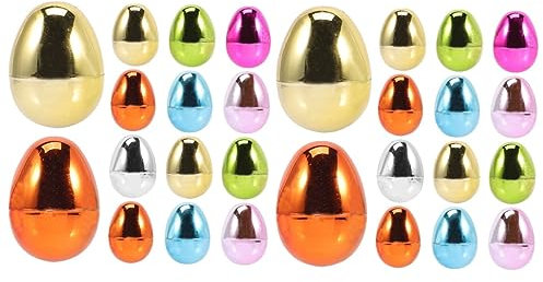 DIYEAH Easter Ornament 56 Pcs Chocolate Box Gift Box Egg Shape Easter Eggs