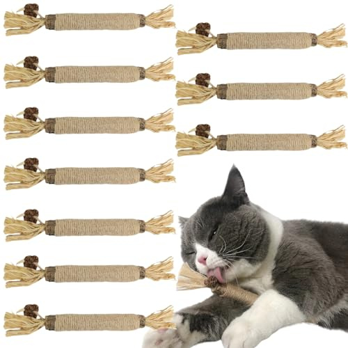 ZDL Bastoncini Erba Gatta Naturale - Matatabi per Gatti, Giochi da Masticare per Denti