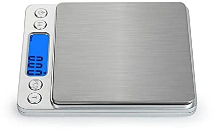 CGCSYZ Báscula de Cocina Báscula de Cocina eléctrica de precisión para joyería Balanza electrónica de Acero Inoxidable Pantalla LCD Digital Báscula de Tara Oro GramsFT Scales(