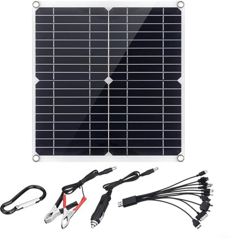 HOHOVYVY solarpanel，50W Solar Panel Kit 12 Volt Erhaltungsladegerät Batterieladegerät Wartungsboot RV