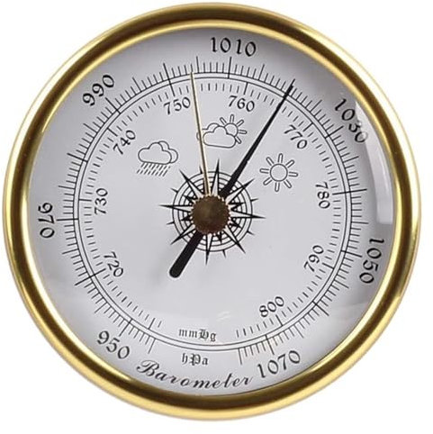 Barometer, Analoge Wetterstation, Traditionelle Wetterstation 1070 hPa Luftwetterstation, 72 mm Home Luftdruckwerkzeuge