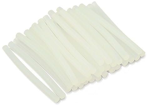 AUTSUPPL 50pezzi Bastoncini Di Colla Calda Per Artigianato e Riparazioni Adesivi Per Tessuti e Compatibili Con Adesiva Bassa e Alta Temperatura